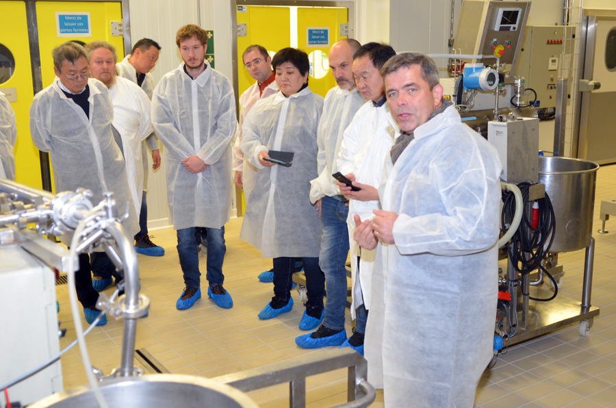 Visit of a technological milk transformation platform